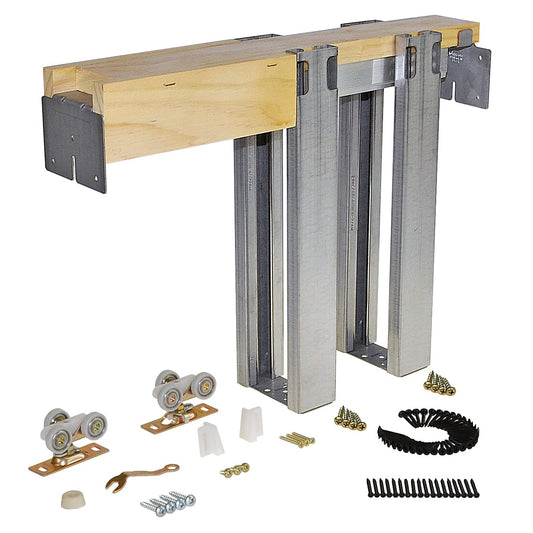 Johnson Hardware 1560 Commercial Grade Pocket Door Frame (30" x 80"), Steel Studs