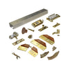 Johnson Hardware L.E Johnson 100FD362 4-Panel Hardware Set 36" - 2 Door System
