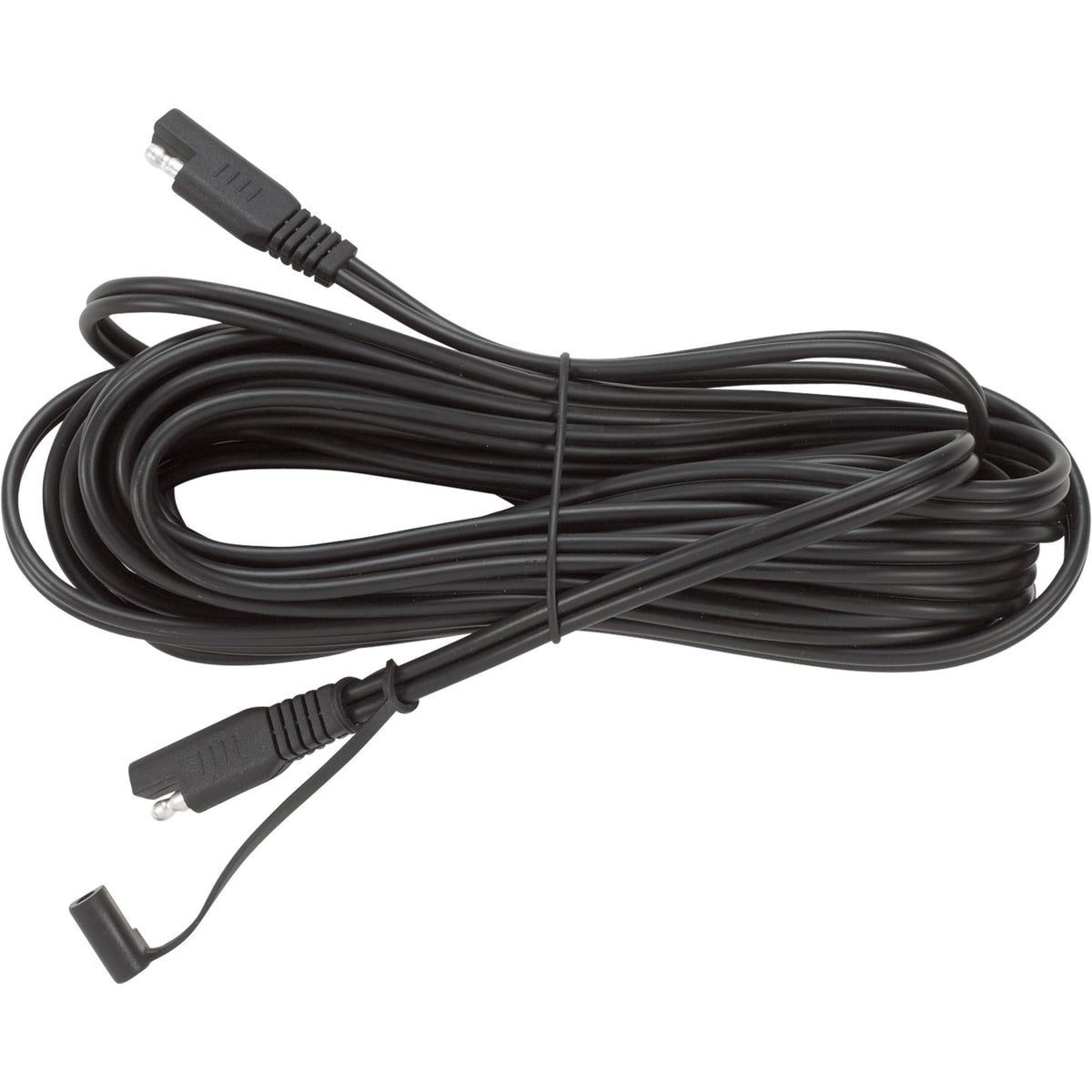 BatteryMINDer DCE25 DC Extension Cable – Heavy-Duty 16 Gauge – Black Zip Cord - Automotive SAE Bullet Connectors – Ideal Series - 25 Feet