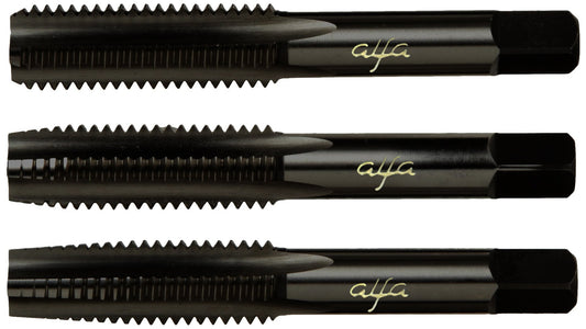 Alfa Tools HTS80032 5/16-18 Hss Black Oxide Alfa Hand Tap Set Made In USA,