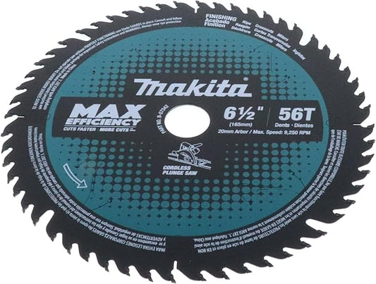 Makita B-57342 6-1 2" 56T Carbide-Tipped Cordless Plunge Saw Blade