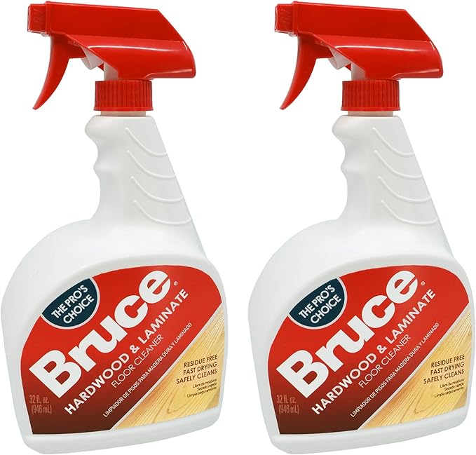 Bruce Laminate And Hardwood Floor Cleaner 32 oz Each ( Pack Of 2 ) (Packaging May Vary)