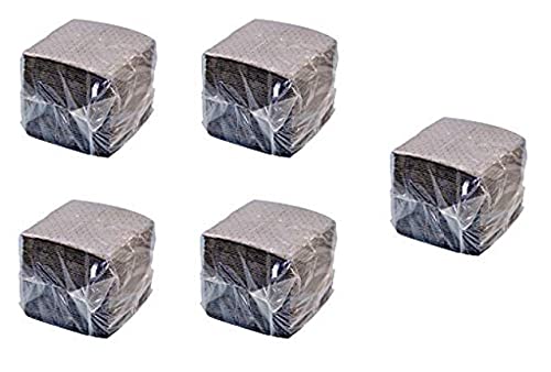 NPS Spilfyter Value Universal 18 Inch Long by 16 Inch Wide Extra Strength Sorbent Lightweight Dimpled Bonded Pad, Gray (5 Pack)