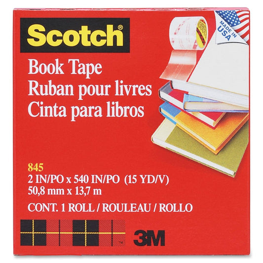 6 Pack 3M COMPANY BOOK TAPE 2 X 15 YDS