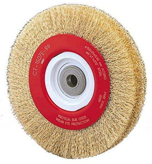 Alfa Tools WB67153 8" x 0.71" Crimped Wire Wheel