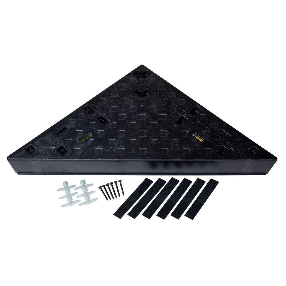 GOOF PROOF SHOWER KITS & FLOOR KITS (GPSS-3024 TRIANGLE SHOWER SEAT)