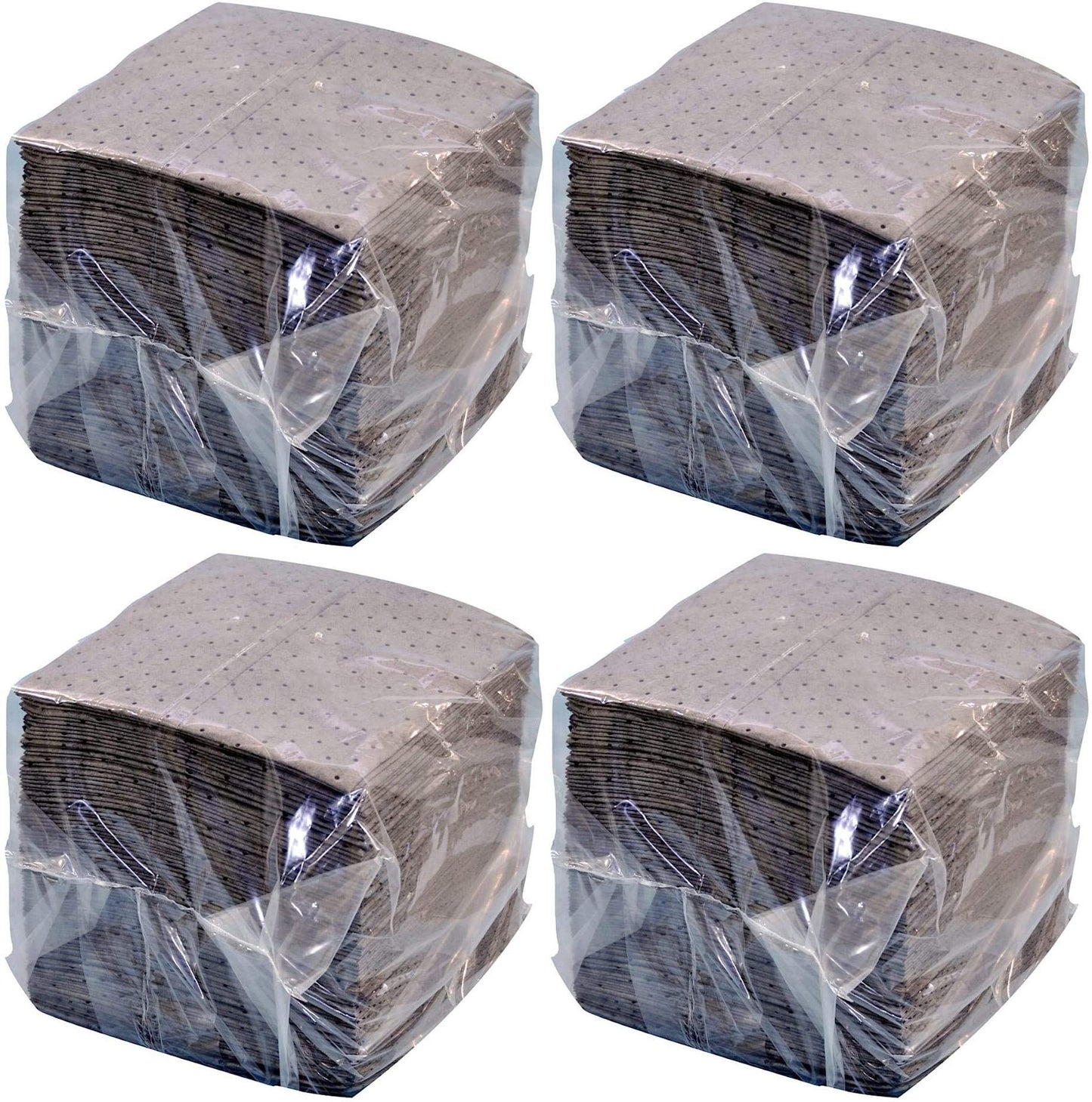 NPS Spilfyter SFG-70 Universal Sorbent Streetfyter Single Weight Dimpled Pad, 18 inches Length x 16 inches Width, Gray (Bag of 200) Pack of 4