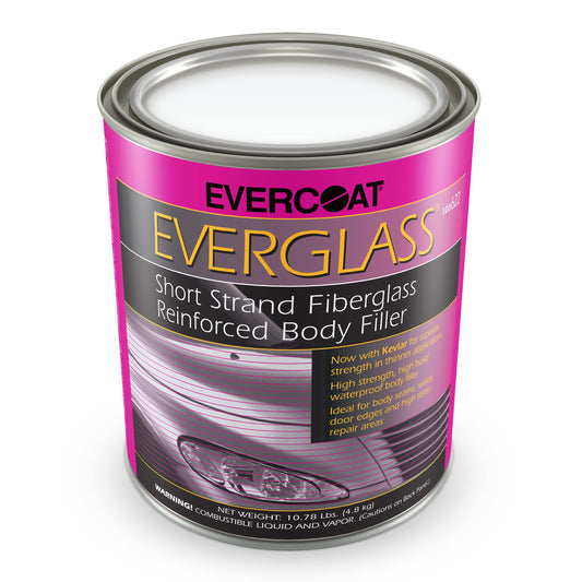 Evercoat Everglass Short Strand Fiberglass Reinforced Filler - Waterproof Filler - 128 Fl Oz