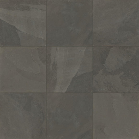Daltile Natural Stone Slate 12" x 12" in Natural Cleft Brazil Black (6 PC per Carton) (5.82 SQFT per Carton)