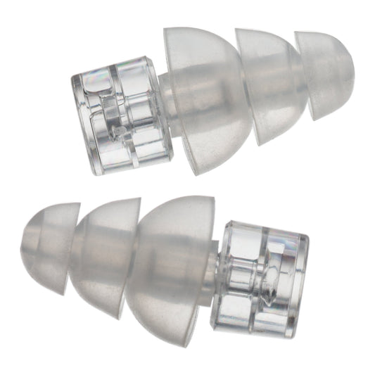 Etymotic Research ER20XS High-Fidelity Earplugs (Concerts, Musicians, Airplanes, Motorcycles, Sensitivity and Universal Hearing Protection) - Large, Clear Stem