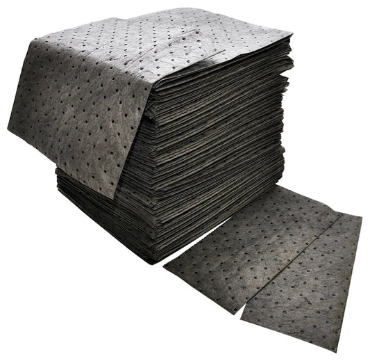 Spilfyter GFF-75 Gray Universal Premium Sorbent Double Weight Absorbent Pad, 18" Length x 16" Width, Case of 100