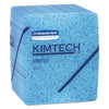 Kimberly-Clark KIMTEX Wipers, 1/4 Fold, 12 1/2 x 12, Blue, 66/Box, 8 Boxes/Carton, Sold As 1 Carton
