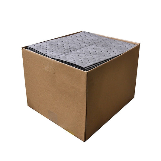 Spilfyter DB-72 Gray Universal Sorbent MRO Medium Weight Absorbent Pad, 18" Length x 16" Width, Case of 100