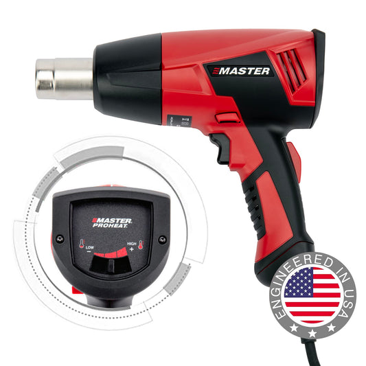 Master Appliance Proheat PH-1100A Professional Industrial Electric Heat Gun, Quick Change Heating Element, Temp 1200F & 600F, 1560 Watts, 120V, 13A, Engineered in the USA