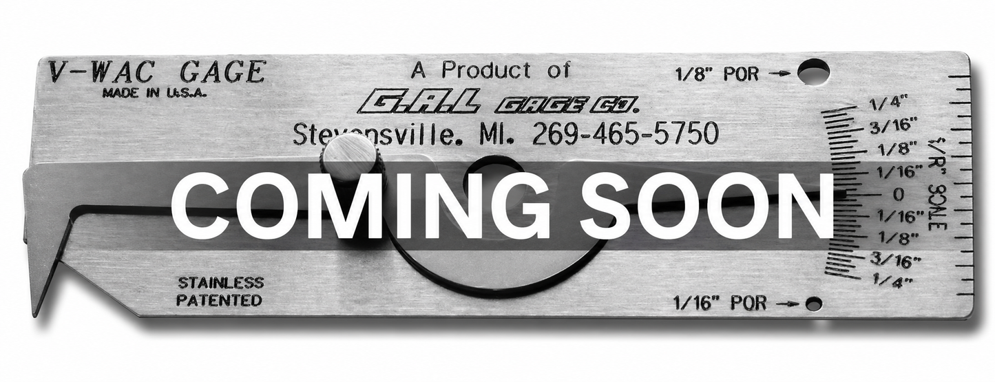 G.A.L. Gage Co. - V-Wac Gauge (tolerance 1/64") CAT-5