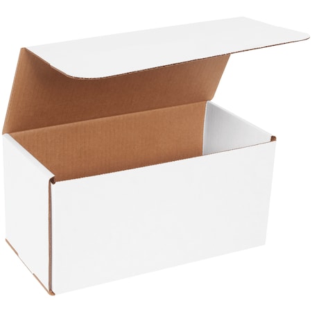 White Corrugated Cardboard Mailing Boxes, 12 x 6 x 6 Inches, Pack of 50, Crush-Proof, For Shipping, Mailing and Storing