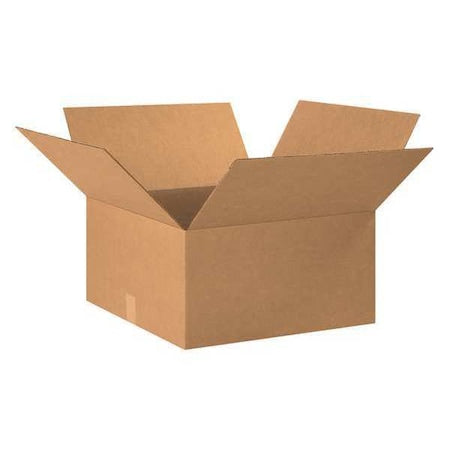 18189R40PK Corrugated Boxes, 18 1/2" L x 18 1/2" W x 9" H, Kraft (Pack of 40)