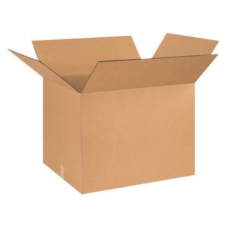 Corrugated Cardboard Heavy Duty Double Wall Storage Boxes, 26" L x 20" W x 20" H, Brown/Kraft, Pack of 10, Foldable, Ships and Stores Flat