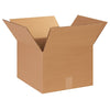 Corrugated Cardboard Heavy-Duty Double Wall Shipping and Mailing Boxes, 14" L x 14" W x 10" H, Brown/Kraft, Easy-to-Assemble, Great for Small Businesses (Pack of 15)