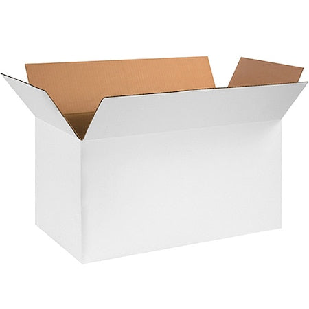 Shipping Boxes Medium White, 24"L x 12"W x 12"H 25-Pack | Corrugated Cardboard Box for Packing, Moving and Storage 24x12x12 241212