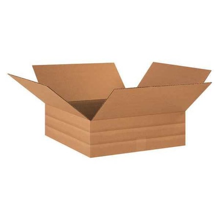 Corrugated Cardboard Multi-Depth Shipping and Mailing Boxes, 18" L x 18" W x 6" H, Brown/Kraft, Easy-to-Assemble, Great for Small Businesses (Pack of 20)