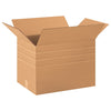 Corrugated Cardboard Multi-Depth Shipping and Mailing Boxes, 20" L x 14" W x 14" H, Brown/Kraft, Easy-to-Assemble, Great for Small Businesses (Pack of 15)