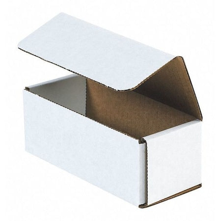 White Corrugated Cardboard Mailing Boxes, 10" x 5" x 4", Pack of 50, Crush-Proof, For Shipping, Mailing and Storing