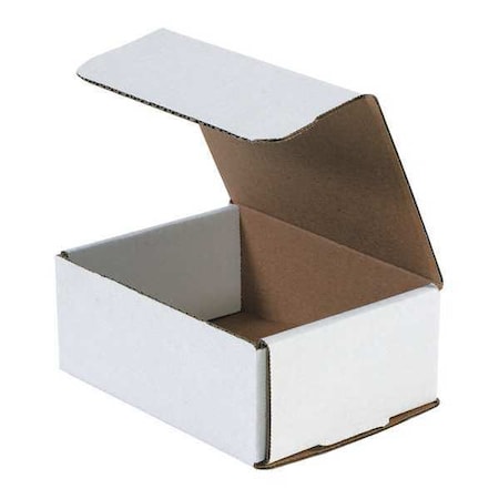 White Corrugated Cardboard Mailing Boxes, 6 3/16 x 5 3/8 x 2 1/2 Inches, Pack of 50, Crush-Proof, For Shipping, Mailing and Storing