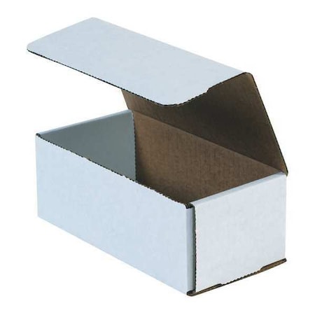 White Corrugated Cardboard Mailing Boxes, 10 x 4 x 3 Inches, Pack of 50, Crush-Proof, for Shipping, Mailing and Storing