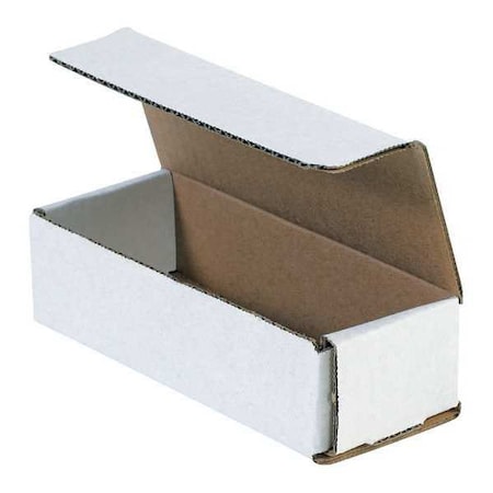 White Corrugated Cardboard Mailer Box, 14" L x 3" W x 3" H, Pack of 50, Crush-Proof, for Shipping and Mailing UPS, USPS and FedEx