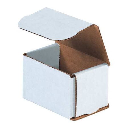 White Corrugated Cardboard Mailing Boxes, 3 x 2 x 2 Inches, Pack of 50, Crush-Proof, for Shipping, Mailing and Storing