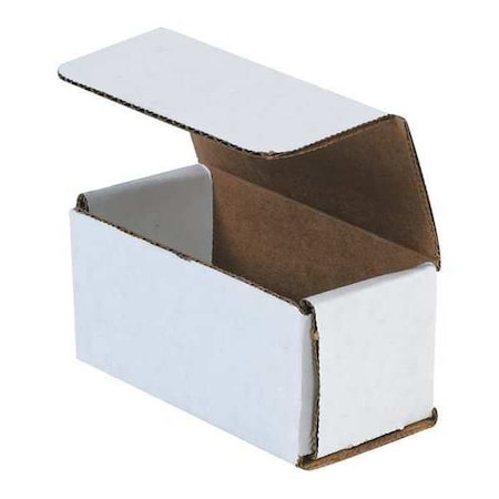 White Corrugated Cardboard Mailing Boxes, 4" x 2" x 2" (Pack of 50) Crush-Proof Mailers, Small Cardboard Boxes for Shipping, Packing, Moving, and Storage