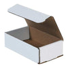 White Corrugated Cardboard Mailing Boxes, 7 x 4 x 2 Inches, Pack of 50, Crush-Proof, For Shipping, Mailing and Storing (M742)