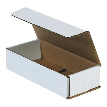 White Corrugated Cardboard Mailing Boxes, 10" x 5" x 2", Pack of 50, Crush-Proof, for Shipping, Mailing and Storing