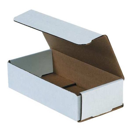Corrugated Mailing Mailer Boxes Small 8" x 4" x 2" (50 Pack) Cardboard Shipping Box for Packaging Moving Packing Storage - White, 50 Pack