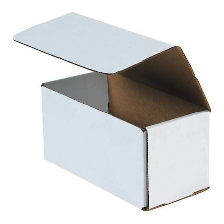 White Corrugated Cardboard Mailer Box, 9" L x 4" W x 4" H, Pack of 50, Crush-Proof, for Shipping and Mailing UPS, USPS and FedEx