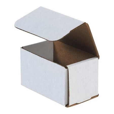 White Corrugated Cardboard Mailer Box, 10" L x 6" W x 6" H, Pack of 50, Crush-Proof, for Shipping and Mailing UPS, USPS and FedEx