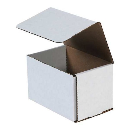 White Corrugated Cardboard Mailing Boxes, 6 x 5 x 4 Inches, Pack of 50, Crush-Proof, for Shipping, Mailing and Storing