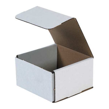 White Corrugated Cardboard Mailer Box, 5" L x 5" W x 3" H, Pack of 50, Crush-Proof, for Shipping and Mailing UPS, USPS and FedEx