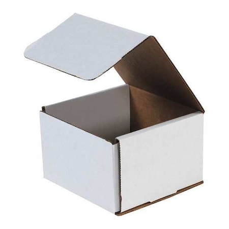 White Corrugated Cardboard Mailing Boxes, 7 x 7 x 3 Inches, Pack of 50, Crush-Proof, for Shipping, Mailing and Storing