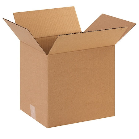12812100PK Corrugated Boxes, 12" L x 8" W x 12" H, Kraft (Pack of 100)