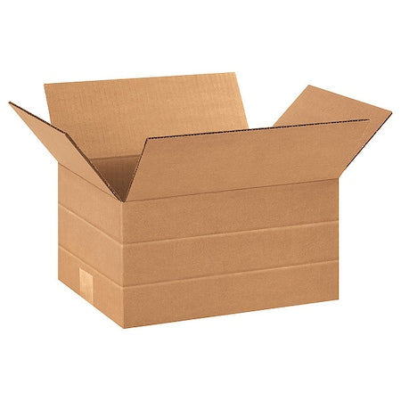 Shipping Boxes Multi-Depth 12"L x 9"W x 6"H, 25-Pack | Corrugated Cardboard Box for Packing, Moving and Storage