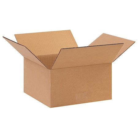 10105SK Flat Corrugated Boxes, 10" L x 10" W x 5" H, Kraft (Pack of 500)