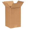 7712100PK Tall Corrugated Boxes, 7" L x 7" W x 12" H, Kraft (Pack of 100)