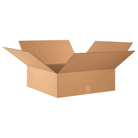 24208 Flat Corrugated Cardboard Box, 24" L x 20" W x 8" H, Kraft, for Shipping, Packing and Moving (Pack of 20)
