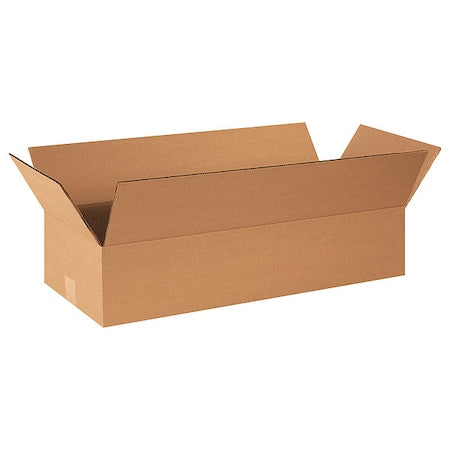 26x10x4 Flat Corrugated Boxes, Flat, 26L x 10W x 4H, Pack of 25 | Shipping, Packaging, Moving, Storage Box for Home or Business, Strong Wholesale Bulk Boxes