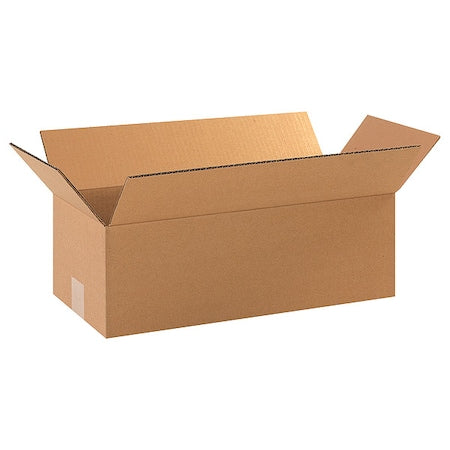 Standard Duty Corrugated Cardboard Boxes for Packaging, 18" L x 8" W x 4" H, Brown/Kraft, Pack of 25, Multipurpose Container