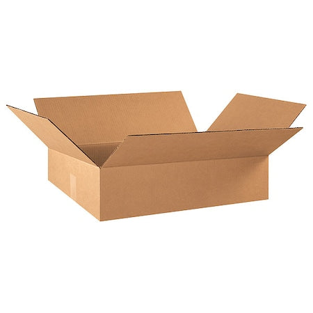 2216650PK Flat Corrugated Boxes, 22" L x 16" W x 6" H, Kraft (Pack of 50)
