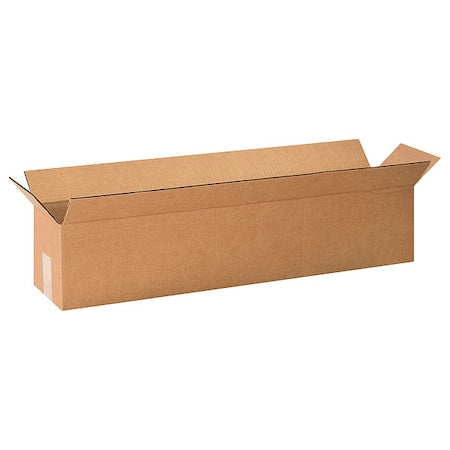 Corrugated Cardboard Long Storage Boxes, 60" L x 12" W x 12" H, Brown/Kraft, Pack of 10, Foldable, Ships and Stores Flat