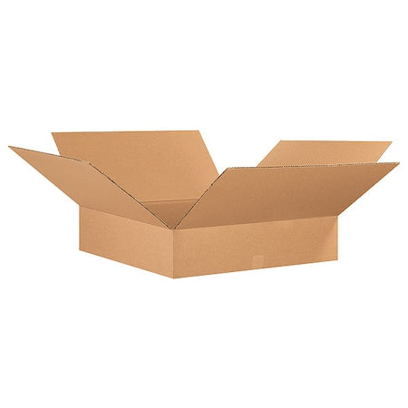 26266SK Flat Corrugated Boxes, 26" L x 26" W x 6" H, Kraft (Pack of 120)